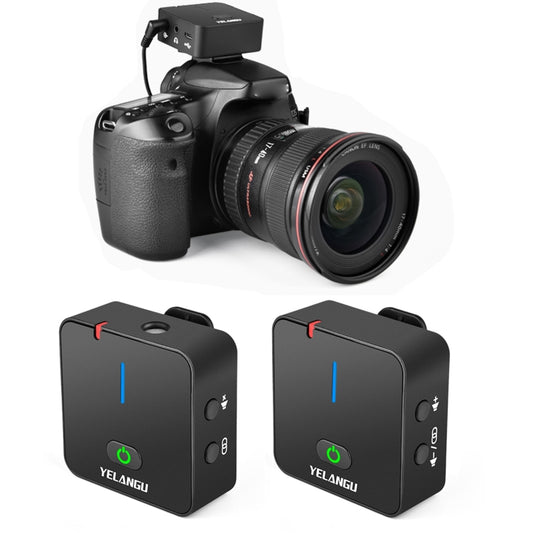 YELANGU MX5 2.4G Live Broadcast Interview Wireless Recording Camera Microphone, 1 Receiver to 1 Transmitter - Microphone by YELANGU | Online Shopping UK | buy2fix