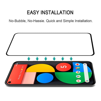 For Google Pixel 5 25 PCS Full Glue Full Screen Tempered Glass Film - Google Tempered Glass by buy2fix | Online Shopping UK | buy2fix