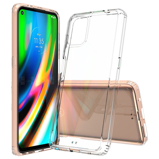 For Motorola Moto G9 Plus Shockproof Scratchproof TPU + Acrylic Protective Case(Transparent) - Motorola Cases by buy2fix | Online Shopping UK | buy2fix