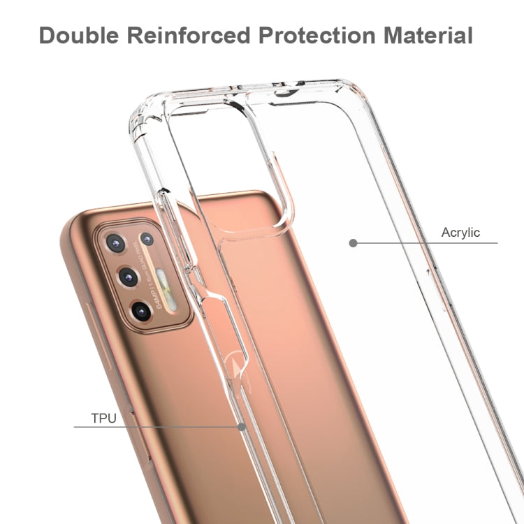 For Motorola Moto G9 Plus Shockproof Scratchproof TPU + Acrylic Protective Case(Transparent) - Motorola Cases by buy2fix | Online Shopping UK | buy2fix