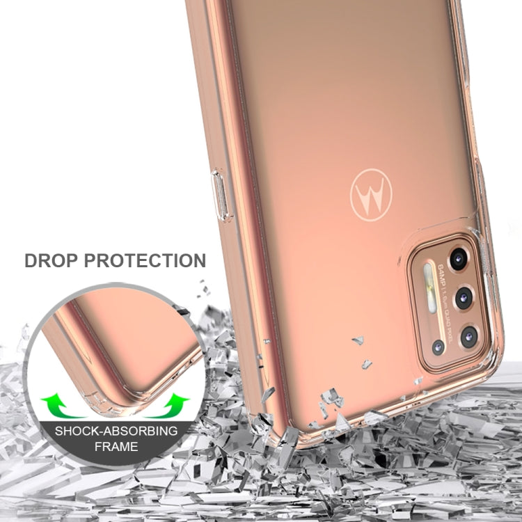 For Motorola Moto G9 Plus Shockproof Scratchproof TPU + Acrylic Protective Case(Transparent) - Motorola Cases by buy2fix | Online Shopping UK | buy2fix