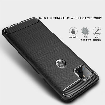 For Motorola Moto G 5G Brushed Texture Carbon Fiber TPU Case(Black) - Motorola Cases by buy2fix | Online Shopping UK | buy2fix