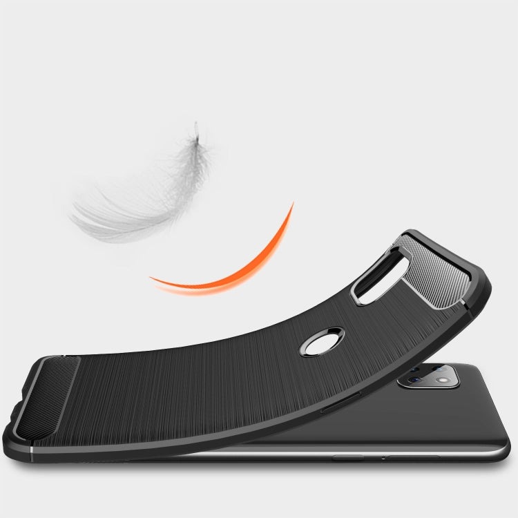 For Motorola Moto G 5G Brushed Texture Carbon Fiber TPU Case(Black) - Motorola Cases by buy2fix | Online Shopping UK | buy2fix