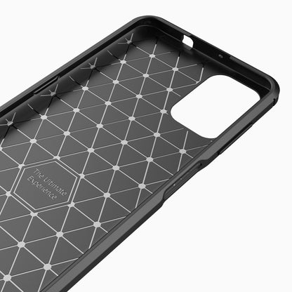 For Motorola Moto G9 Plus Brushed Texture Carbon Fiber TPU Case(Red) - Motorola Cases by buy2fix | Online Shopping UK | buy2fix