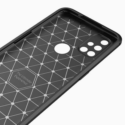 For OnePlus Nord N10 5G Brushed Texture Carbon Fiber TPU Case(Black) - OnePlus Cases by buy2fix | Online Shopping UK | buy2fix