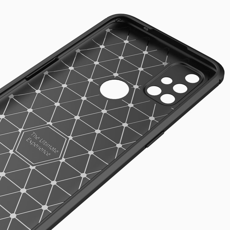 For OnePlus Nord N10 5G Brushed Texture Carbon Fiber TPU Case(Red) - OnePlus Cases by buy2fix | Online Shopping UK | buy2fix