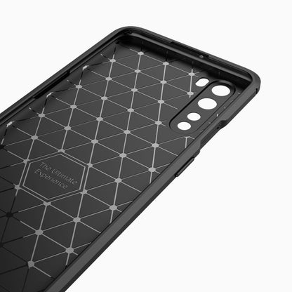 For OnePlus Nord Brushed Texture Carbon Fiber TPU Case(Black) - OnePlus Cases by buy2fix | Online Shopping UK | buy2fix