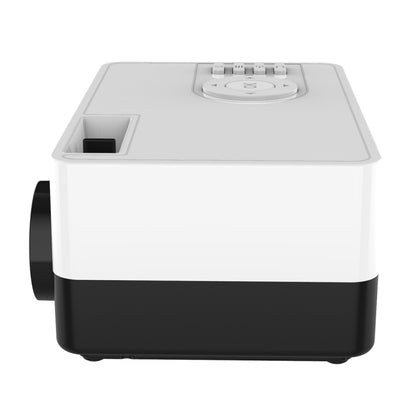 J15 1920 x 1080P HD Household Mini LED Projector with Tripod Mount Support AV / HDMI x 1 / USB x1 / TF x 1, Plug Type:UK Plug(Black White) - Mini Projector by buy2fix | Online Shopping UK | buy2fix