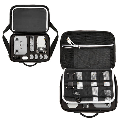 Multi-function PU Shoulder Storage Bag Suitcase with Baffle For DJI Mavic Mini 2(Black Liner) - Carry Cases & Bags by buy2fix | Online Shopping UK | buy2fix