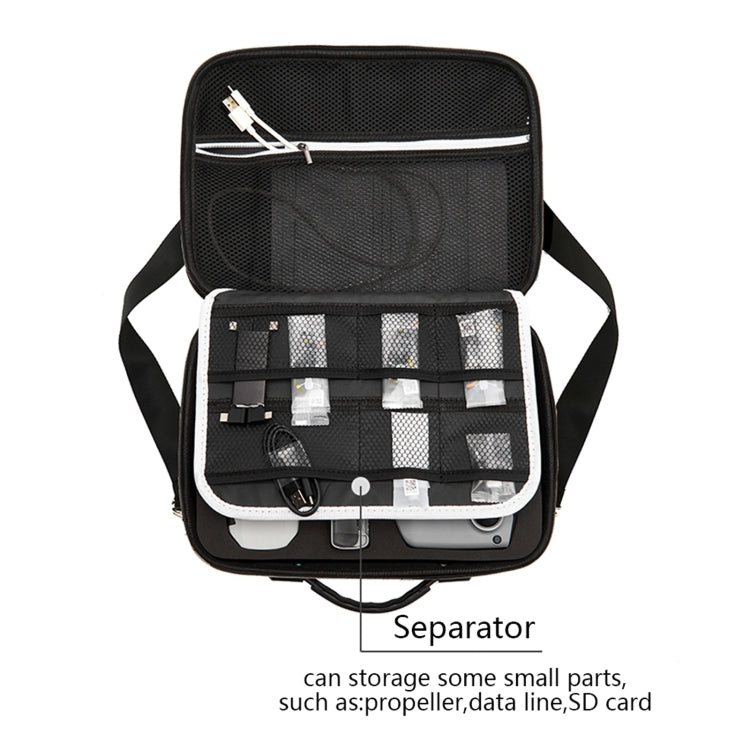 Multi-function PU Shoulder Storage Bag Suitcase with Baffle For DJI Mavic Mini 2(Black Liner) - Carry Cases & Bags by buy2fix | Online Shopping UK | buy2fix