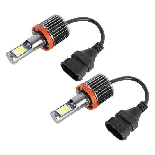 H11 2 PCS DC12-24V / 10.5W Car Double Colors Fog Lights with 24LEDs SMD-3030 & Constant Current, Box Packaging(White Light + Lime Light) - Fog / Driving Lights by buy2fix | Online Shopping UK | buy2fix