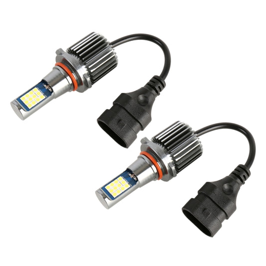 9006 2 PCS DC12-24V / 10.5W Car Fog Lights with 24LEDs SMD-3030 & Constant Current, Box Packaging(White Light) - Fog / Driving Lights by buy2fix | Online Shopping UK | buy2fix
