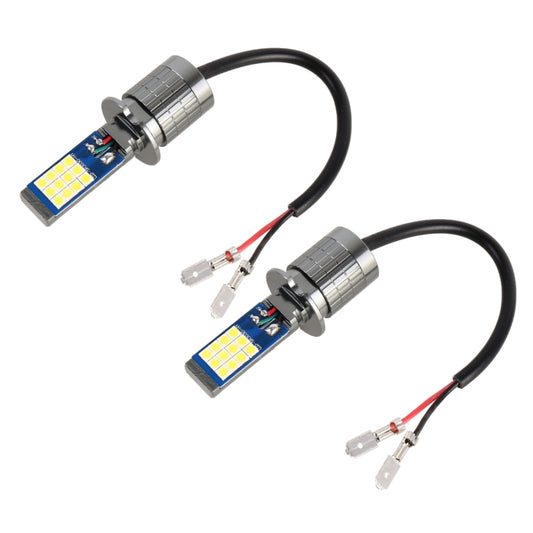 H3 2 PCS DC12-24V / 10.5W Car Fog Lights with 24LEDs SMD-3030 & Constant Current, Box Packaging(White Light) - Fog / Driving Lights by buy2fix | Online Shopping UK | buy2fix