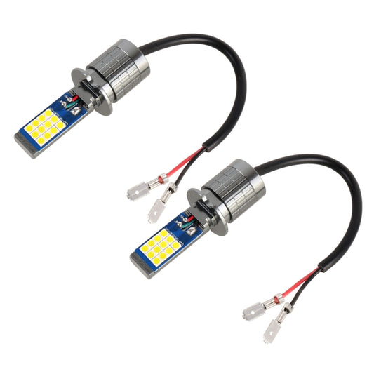H3 2 PCS DC12-24V / 10.5W Car Fog Lights with 24LEDs SMD-3030 & Constant Current, Box Packaging(Gold Light) - Fog / Driving Lights by buy2fix | Online Shopping UK | buy2fix
