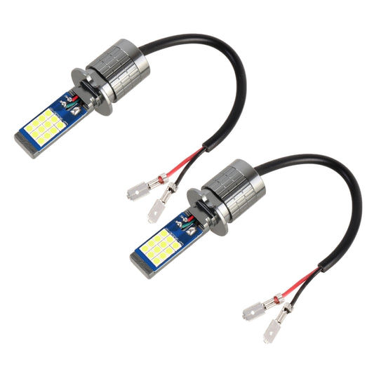 H3 2 PCS DC12-24V / 10.5W Car Fog Lights with 24LEDs SMD-3030 & Constant Current, Box Packaging(Lime Light) - Fog / Driving Lights by buy2fix | Online Shopping UK | buy2fix