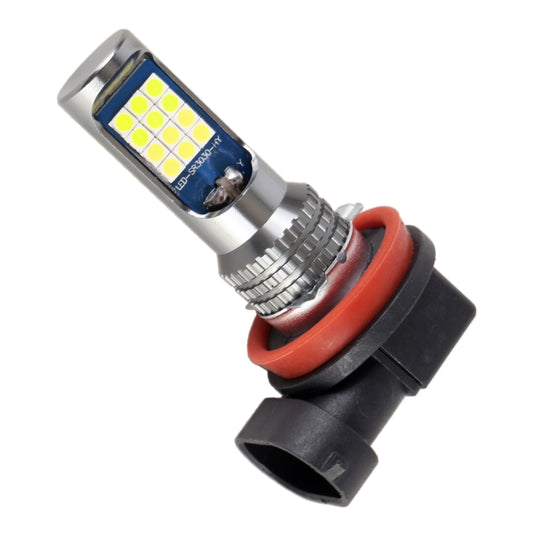 H11 / H8 2 PCS DC12-24V / 8.6W Car Double Colors Fog Lights with 24LEDs SMD-3030 & Constant Current, Bag Packaging(White Light + Lime Light) - Fog / Driving Lights by buy2fix | Online Shopping UK | buy2fix