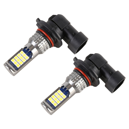 9005 2 PCS DC12-24V / 8.6W Car Fog Lights with 24LEDs SMD-3030 & Constant Current, Bag Packagin(White Light) - Fog / Driving Lights by buy2fix | Online Shopping UK | buy2fix