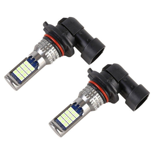 9006 2 PCS DC12-24V / 8.6W Car Fog Lights with 24LEDs SMD-3030 & Constant Current, Bag Packagin(Ice Blue Light) - Fog / Driving Lights by buy2fix | Online Shopping UK | buy2fix