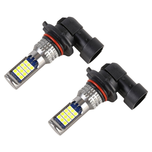 9006 2 PCS DC12-24V / 8.6W Car Fog Lights with 24LEDs SMD-3030 & Constant Current, Bag Packagin(Lime Light) - Fog / Driving Lights by buy2fix | Online Shopping UK | buy2fix