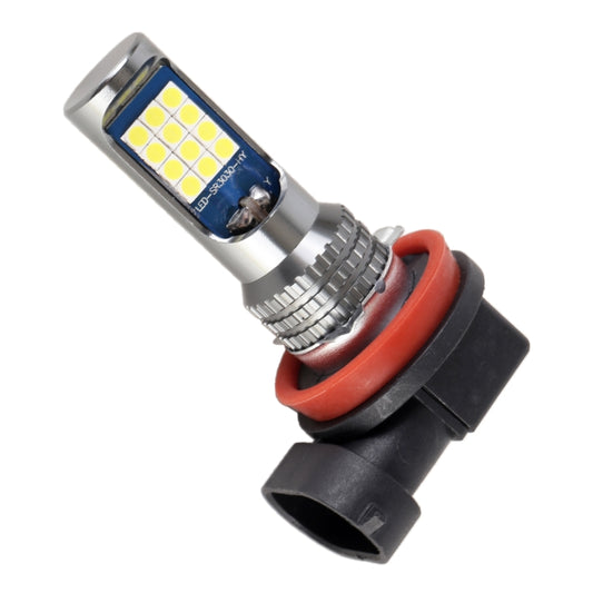 H11 / H8 2 PCS DC12-24V / 8.6W Car Fog Lights with 24LEDs SMD-3030 & Constant Current, Bag Packagin(White Light) - Fog / Driving Lights by buy2fix | Online Shopping UK | buy2fix