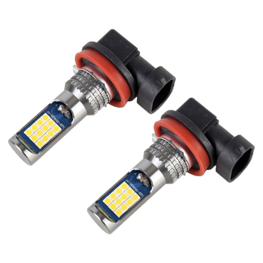 H11 / H8 2 PCS DC12-24V / 8.6W Car Fog Lights with 24LEDs SMD-3030 & Constant Current, Bag Packagin(Gold Light) - Fog / Driving Lights by buy2fix | Online Shopping UK | buy2fix
