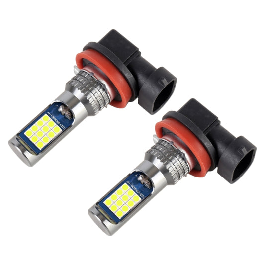 H11 / H8 2 PCS DC12-24V / 8.6W Car Fog Lights with 24LEDs SMD-3030 & Constant Current, Bag Packagin(Lime Light) - Fog / Driving Lights by buy2fix | Online Shopping UK | buy2fix