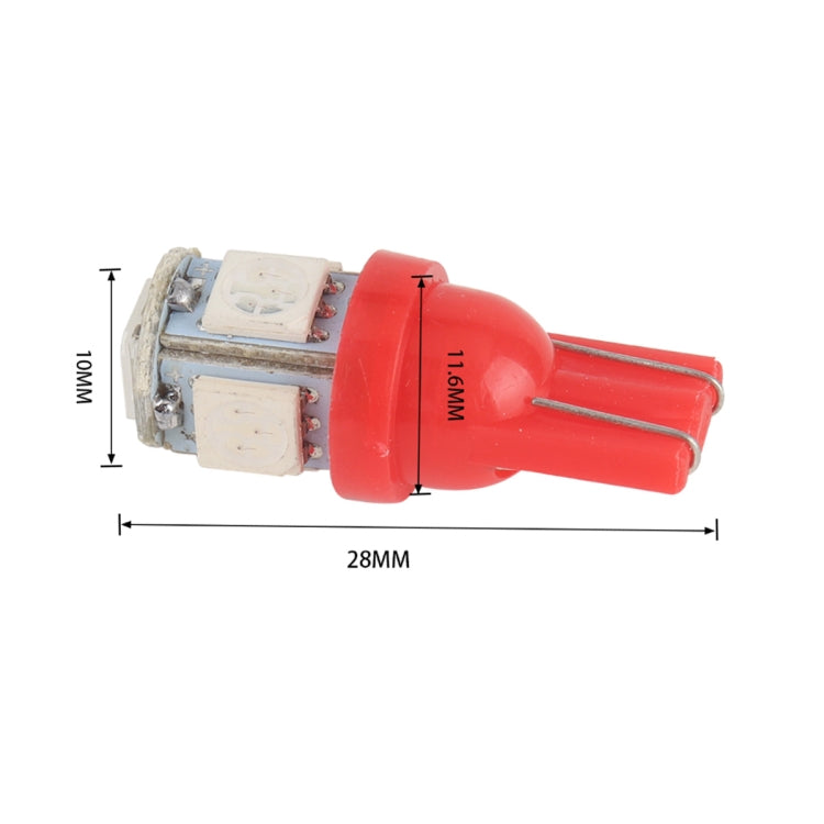 35 PCS T10 Car Modification LED Indicator Light with T10 Lamp Holder(Red Light） - Clearance Lights by buy2fix | Online Shopping UK | buy2fix
