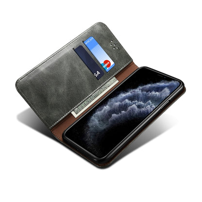 For iPhone XS Max Simple Wax Crazy Horse Texture Horizontal Flip Leather Case with Card Slots & Wallet(Dark Green) - More iPhone Cases by buy2fix | Online Shopping UK | buy2fix