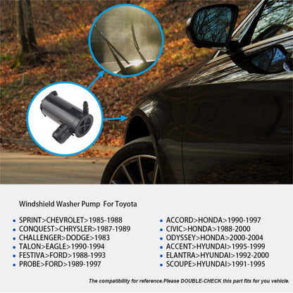 High Pressure Windshield Washer Wipers Washer Pump 85310-22080 for Honda - Windscreen Wipers by buy2fix | Online Shopping UK | buy2fix
