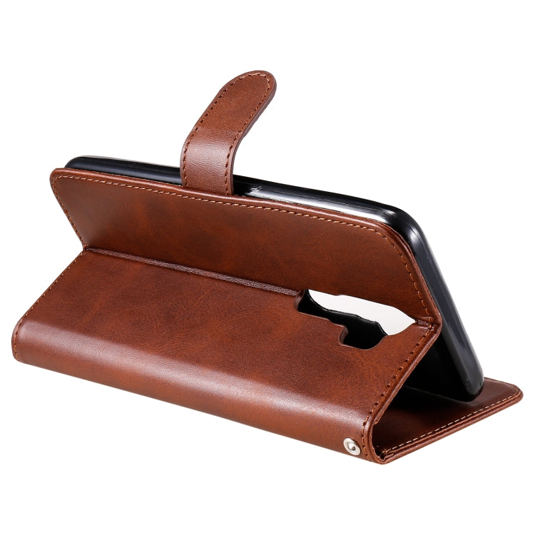 For OPPO A9 (2020) / A5 (2020) Fashion Calf Texture Zipper Horizontal Flip Leather Case with Holder & Card Slots & Wallet(Brown) - OPPO Cases by buy2fix | Online Shopping UK | buy2fix