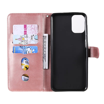 For Motorola Moto G9 Plus Fashion Calf Texture Zipper Horizontal Flip Leather Case with Holder & Card Slots & Wallet(Rose Gold) - Motorola Cases by buy2fix | Online Shopping UK | buy2fix