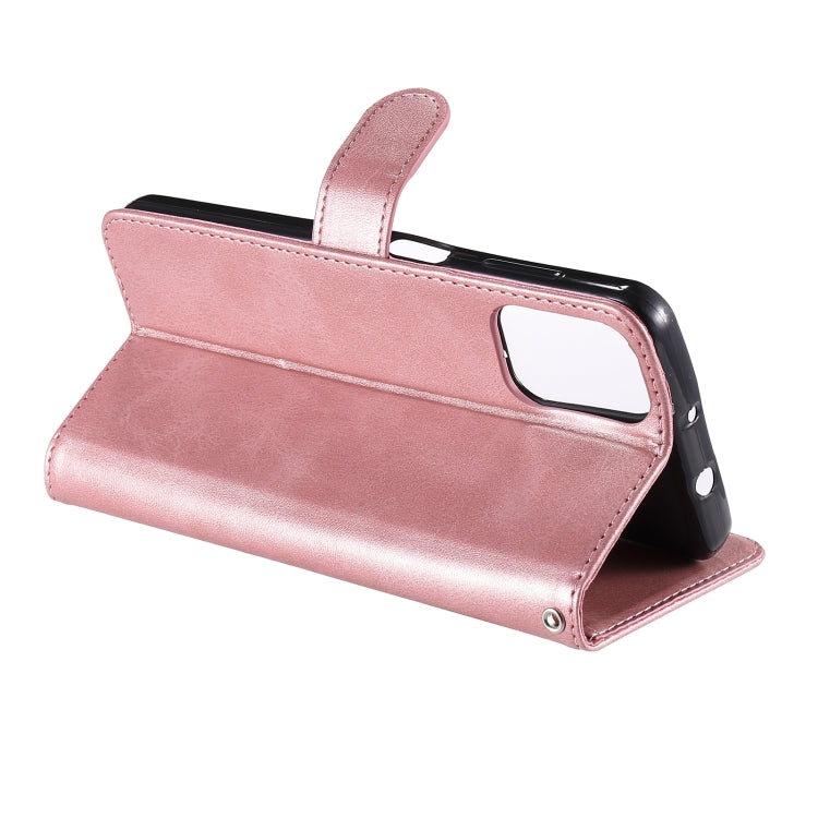 For Motorola Moto G9 Plus Fashion Calf Texture Zipper Horizontal Flip Leather Case with Holder & Card Slots & Wallet(Rose Gold) - Motorola Cases by buy2fix | Online Shopping UK | buy2fix