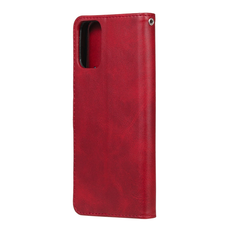For Motorola Moto G9 Plus Fashion Calf Texture Zipper Horizontal Flip Leather Case with Holder & Card Slots & Wallet(Red) - Motorola Cases by buy2fix | Online Shopping UK | buy2fix