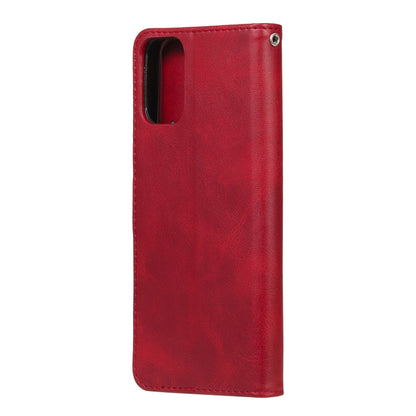 For Motorola Moto G9 Plus Fashion Calf Texture Zipper Horizontal Flip Leather Case with Holder & Card Slots & Wallet(Red) - Motorola Cases by buy2fix | Online Shopping UK | buy2fix