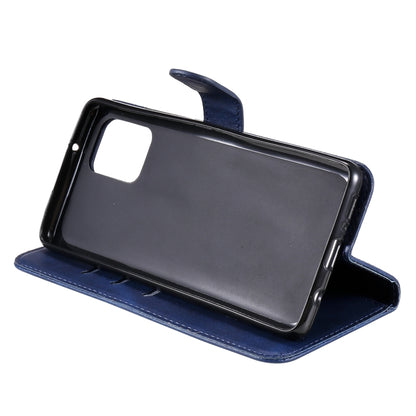 For Samsung Galaxy A42 5G Fashion Calf Texture Zipper Horizontal Flip Leather Case with Holder & Card Slots & Wallet(Blue) by buy2fix