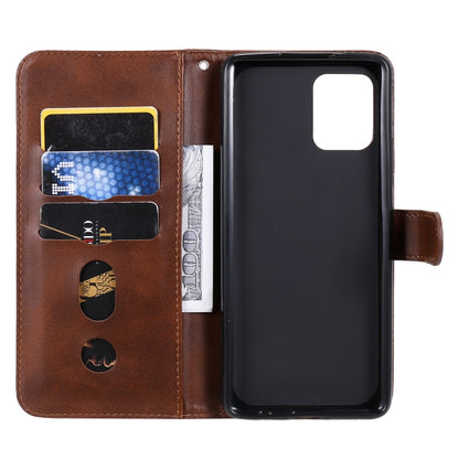 For Samsung Galaxy A42 5G Fashion Calf Texture Zipper Horizontal Flip Leather Case with Holder & Card Slots & Wallet(Brown) by buy2fix