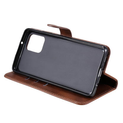 For Samsung Galaxy A42 5G Fashion Calf Texture Zipper Horizontal Flip Leather Case with Holder & Card Slots & Wallet(Brown) by buy2fix