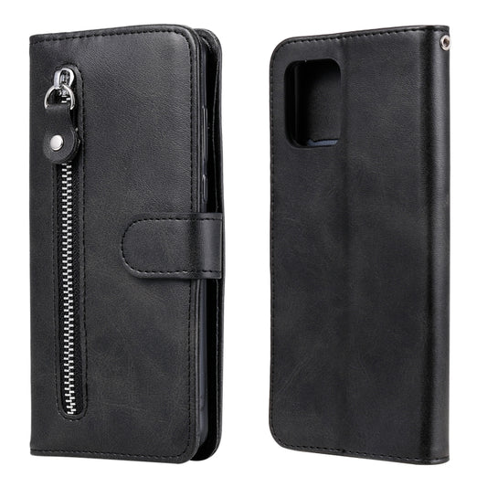 For Samsung Galaxy A42 5G Fashion Calf Texture Zipper Horizontal Flip Leather Case with Holder & Card Slots & Wallet(Black) by buy2fix