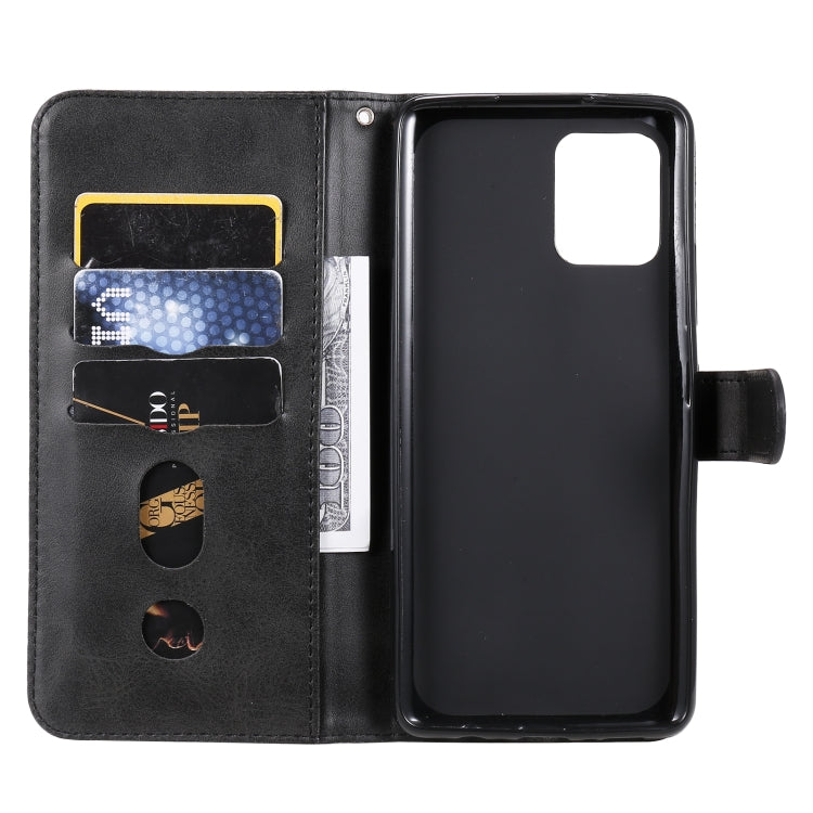 For Samsung Galaxy A42 5G Fashion Calf Texture Zipper Horizontal Flip Leather Case with Holder & Card Slots & Wallet(Black) by buy2fix