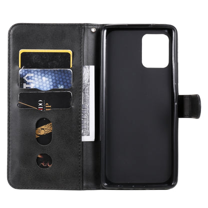 For Samsung Galaxy A42 5G Fashion Calf Texture Zipper Horizontal Flip Leather Case with Holder & Card Slots & Wallet(Black) by buy2fix