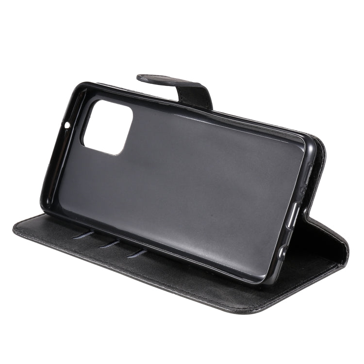 For Samsung Galaxy A42 5G Fashion Calf Texture Zipper Horizontal Flip Leather Case with Holder & Card Slots & Wallet(Black) by buy2fix