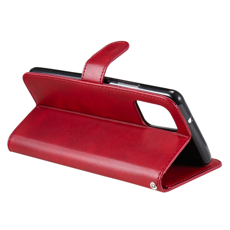 For Samsung Galaxy A42 5G Fashion Calf Texture Zipper Horizontal Flip Leather Case with Holder & Card Slots & Wallet(Red) by buy2fix