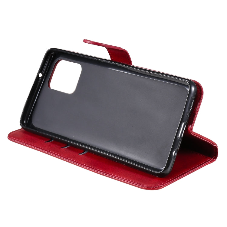 For Samsung Galaxy A42 5G Fashion Calf Texture Zipper Horizontal Flip Leather Case with Holder & Card Slots & Wallet(Red) by buy2fix