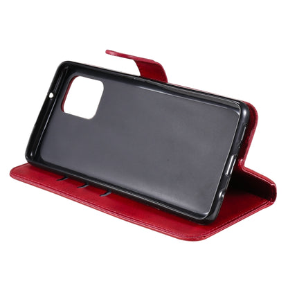 For Samsung Galaxy A42 5G Fashion Calf Texture Zipper Horizontal Flip Leather Case with Holder & Card Slots & Wallet(Red) by buy2fix