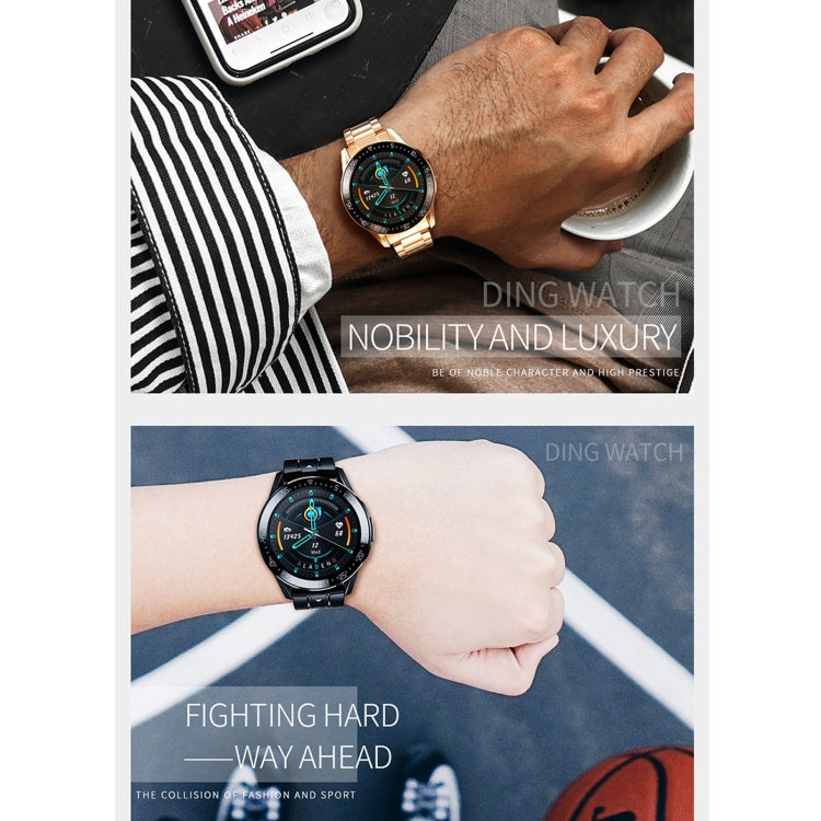 GT3 1.3 inch Full-fit Round Screen Smart Watch, Support Sleep Monitor / Heart Rate Monitor / Temperature Monitoring(Black) by buy2fix