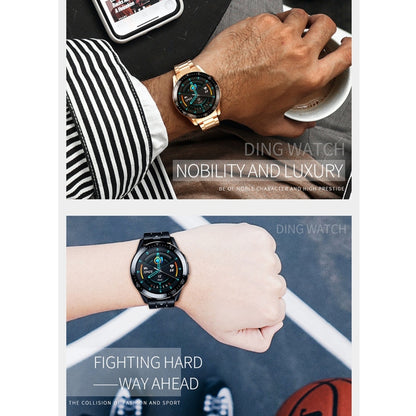 GT3 1.3 inch Full-fit Round Screen Smart Watch, Support Sleep Monitor / Heart Rate Monitor / Temperature Monitoring(Black) by buy2fix