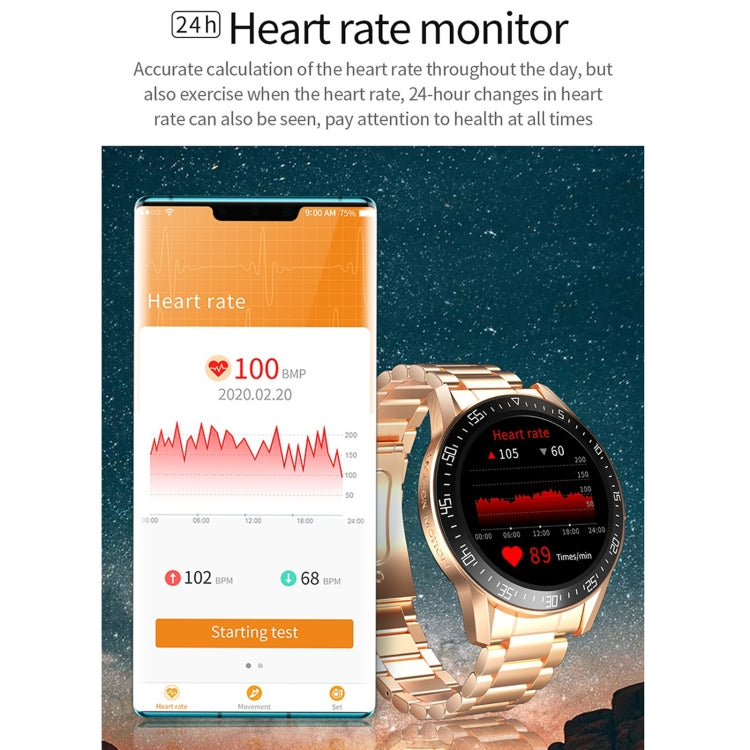 GT3 1.3 inch Full-fit Round Screen Smart Watch, Support Sleep Monitor / Heart Rate Monitor / Temperature Monitoring(Black) by buy2fix