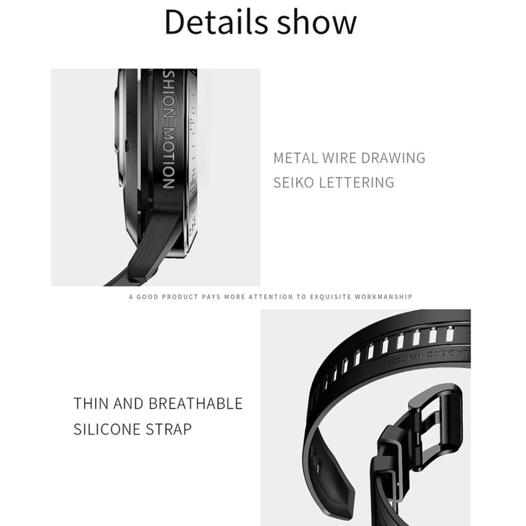 GT3 1.3 inch Full-fit Round Screen Smart Watch, Support Sleep Monitor / Heart Rate Monitor / Temperature Monitoring(Black) by buy2fix