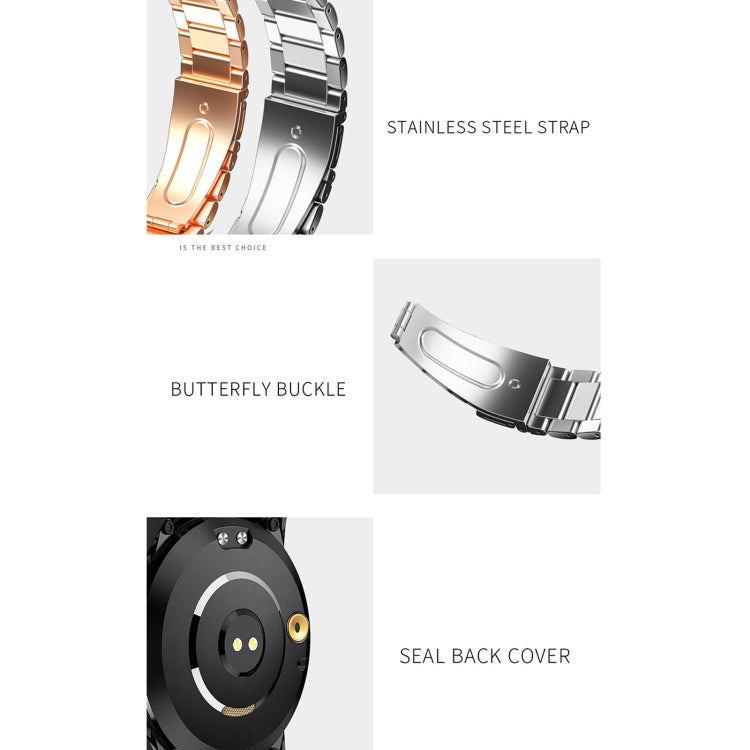 GT3 1.3 inch Full-fit Round Screen Smart Watch, Support Sleep Monitor / Heart Rate Monitor / Temperature Monitoring(Black) by buy2fix