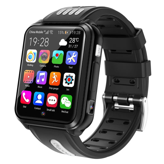 H1 1.54 inch Full-fit Screen Dual Cameras Smart Phone Watch, Support SIM Card / GPS Tracking / Real-time Trajectory / Temperature Monitoring(Black Grey) by buy2fix